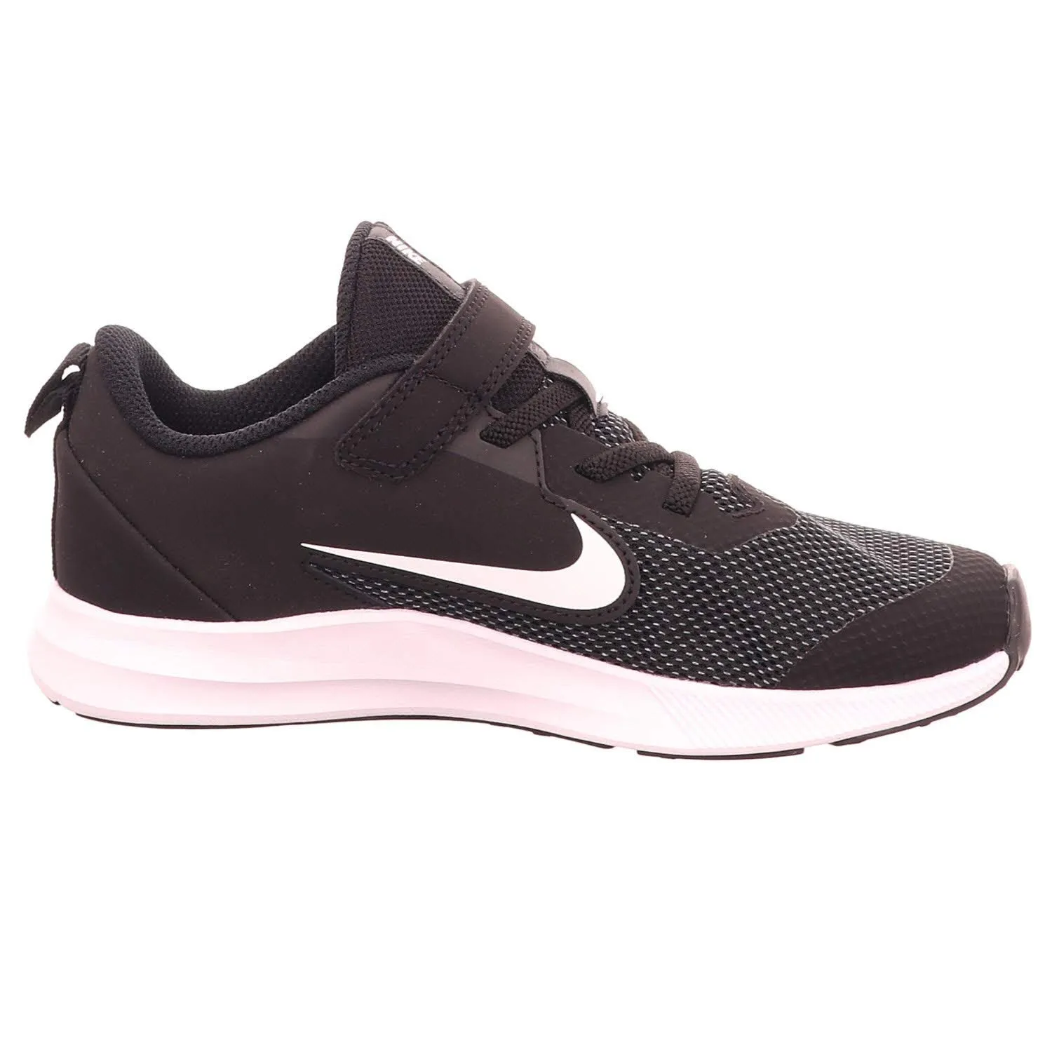 Nike Girls Downshifter 9 (TDV) Black/White-Anthracite-Cool Grey Running Shoe (AR4137-002)