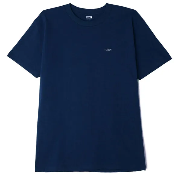 Obey Raise the Level Canvas T-Shirt - Navy