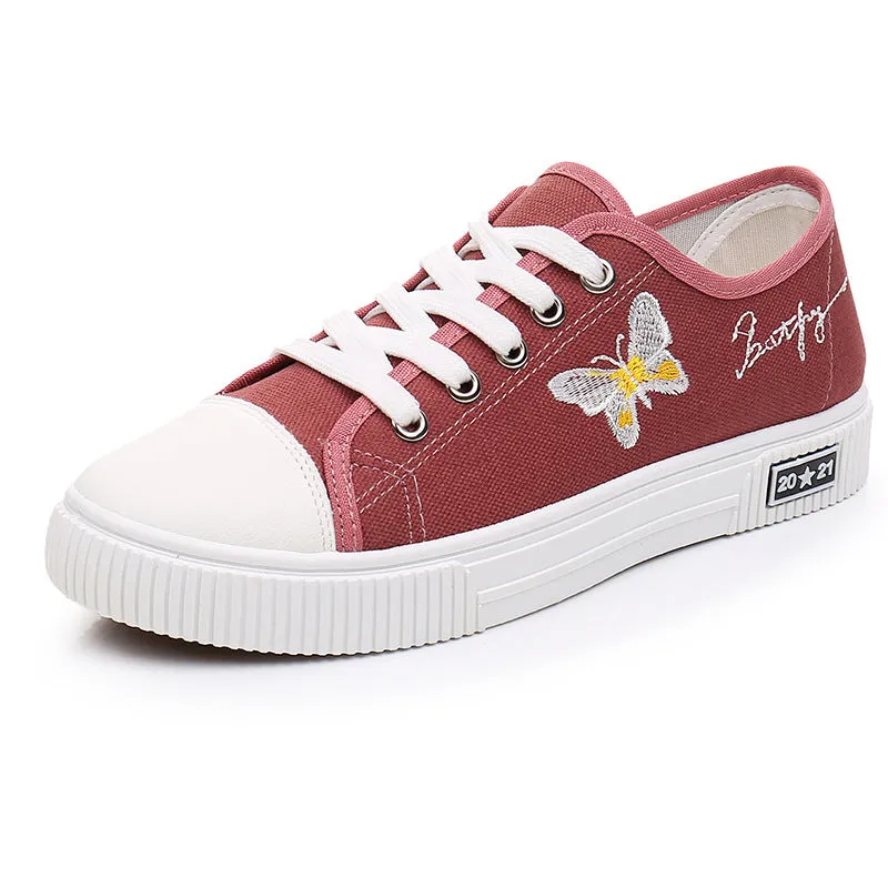 Old Beijing Cloth Schoolgirl Soft Bottom Canvas Shoes