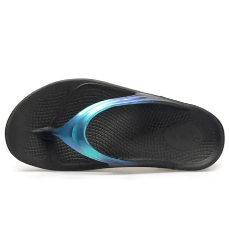 OOFOS OOLALA LUXE BLACK/ATLANTIS - WOMENS