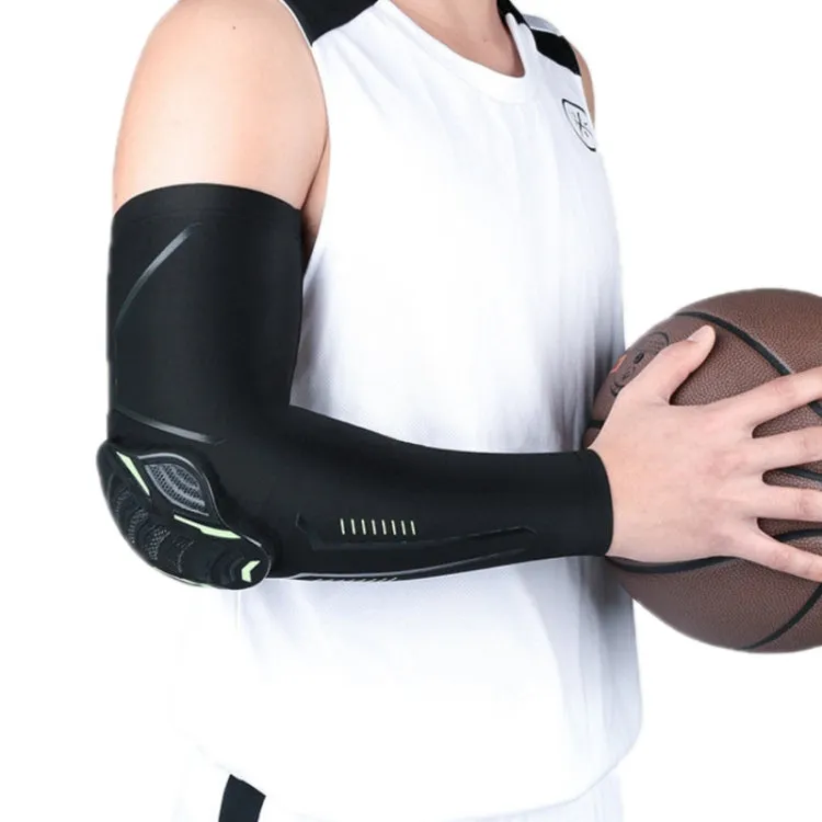 Outdoor Sports Honeycomb Anti-collision Compression Arm Guard, Color: L (Black)