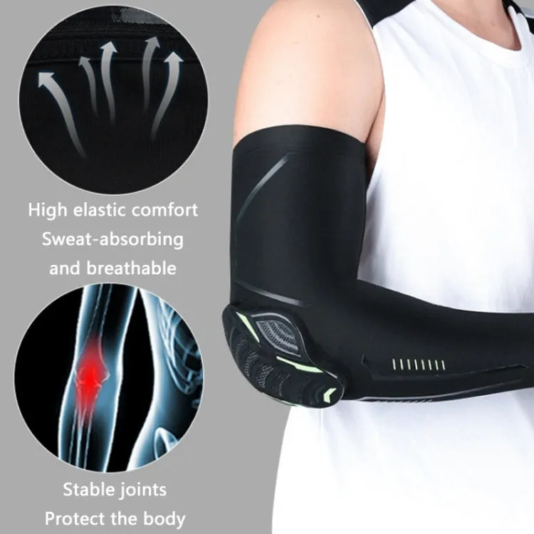 Outdoor Sports Honeycomb Anti-collision Compression Arm Guard, Color: L (Black)