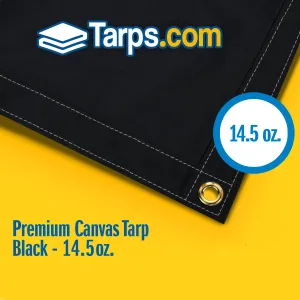 Premium Canvas Tarps - Black