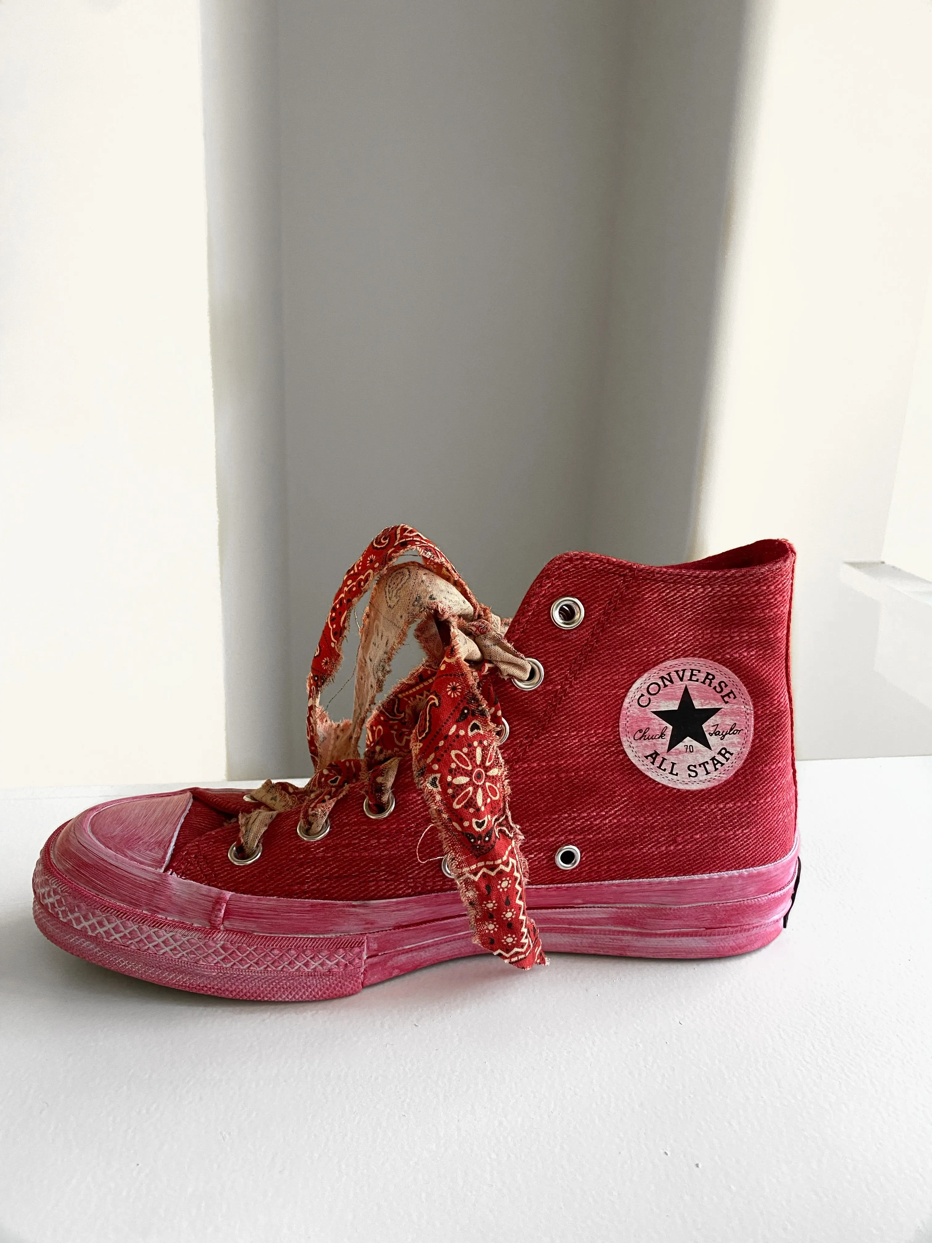 Red Overdyed Converse