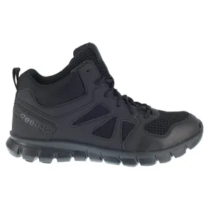 Reebok Womens Black Leather Work Boots Sublite Tactical