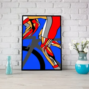 Retro Cycling - Wall Art Canvas