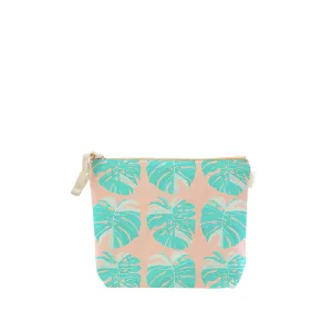 *Retro Monstera Cosmetic Bag, Small