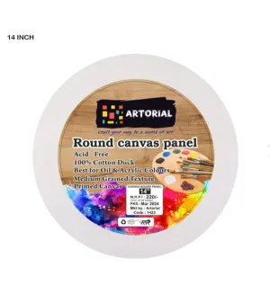 Round Canvas board - 14"