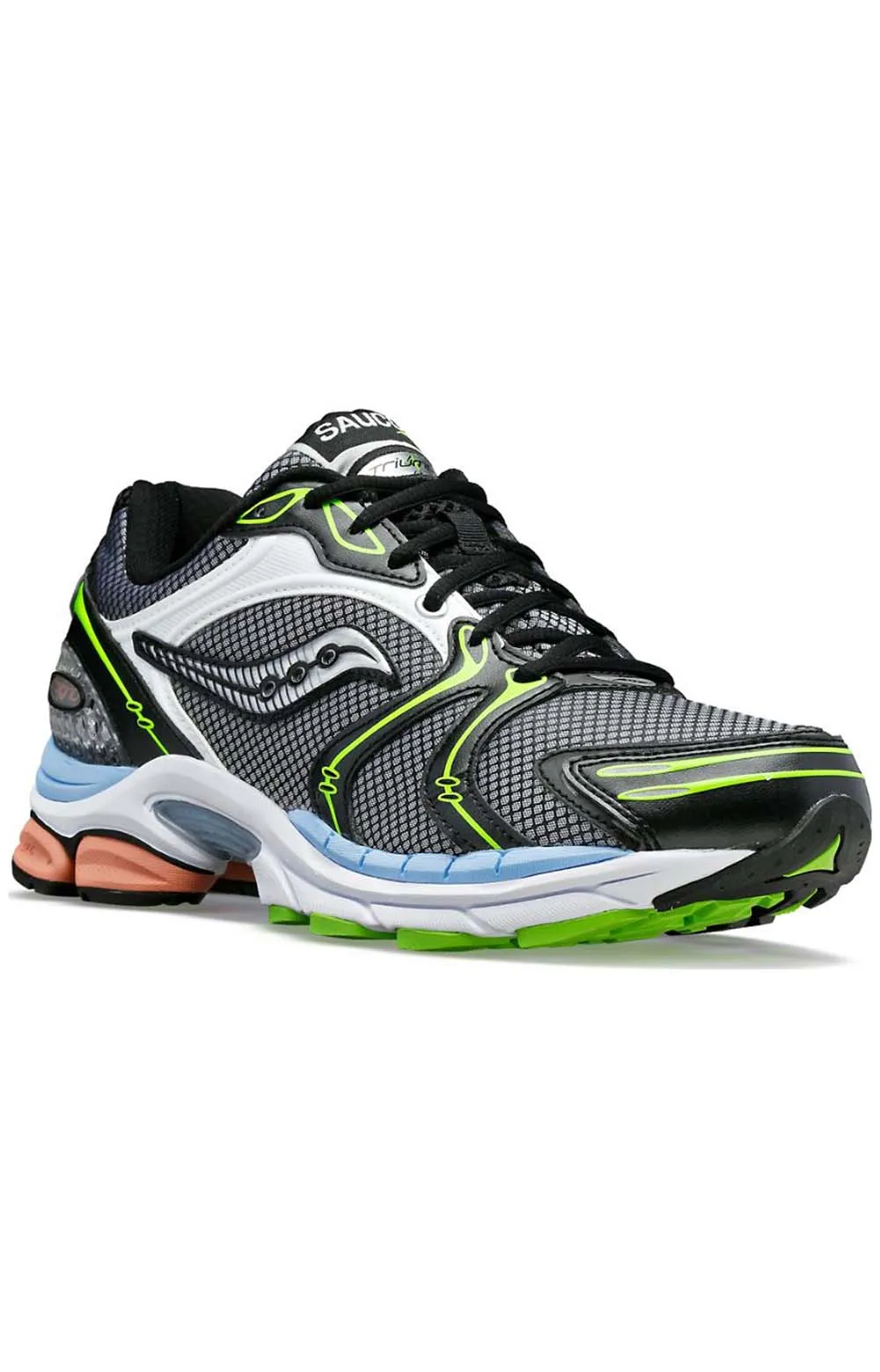 Saucony Progrid Triumph 4 Eco-Friendly Running Shoes - Black/White/Pink