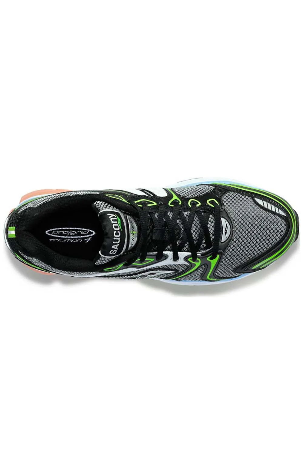 Saucony Progrid Triumph 4 Eco-Friendly Running Shoes - Black/White/Pink