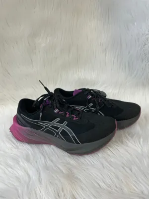 Shoes Athletic By Asics In Black & Purple, Size: 8.5