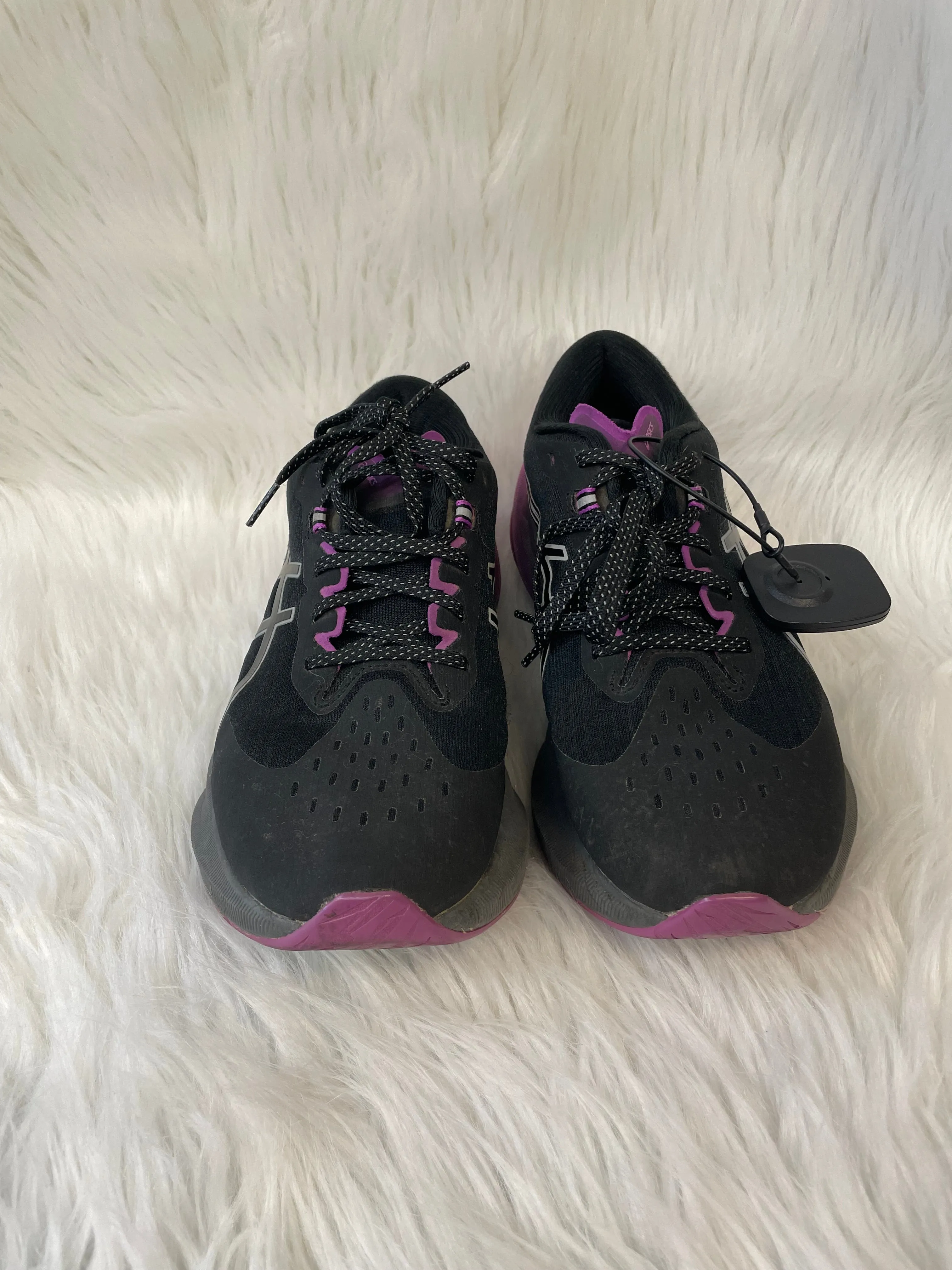 Shoes Athletic By Asics In Black & Purple, Size: 8.5