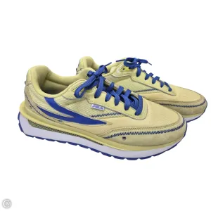 Shoes Athletic By Fila In Blue & Yellow, Size: 10