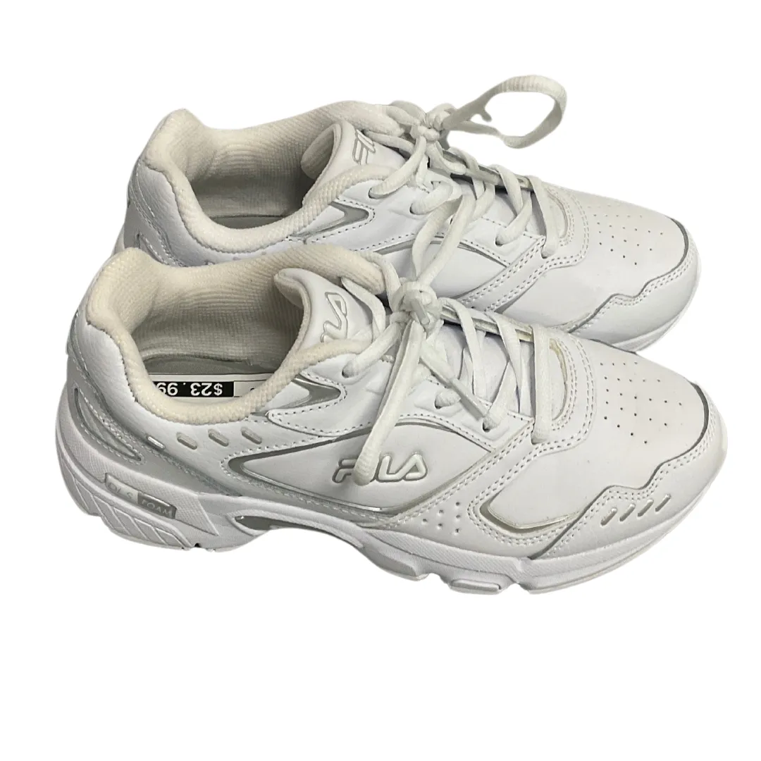 Shoes Athletic By Fila In White, Size: 6.5