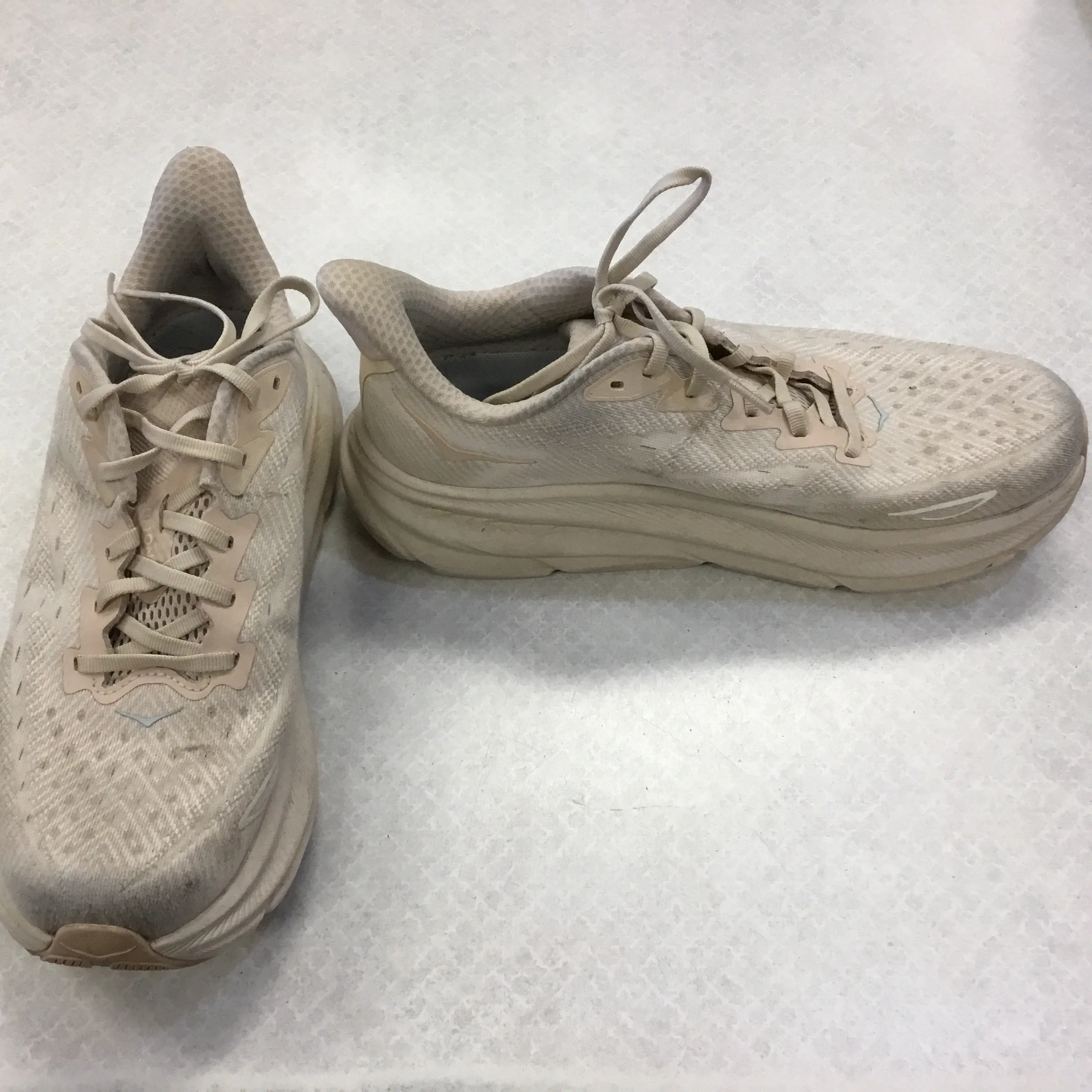 Shoes Athletic By Hoka In Tan, Size: 10