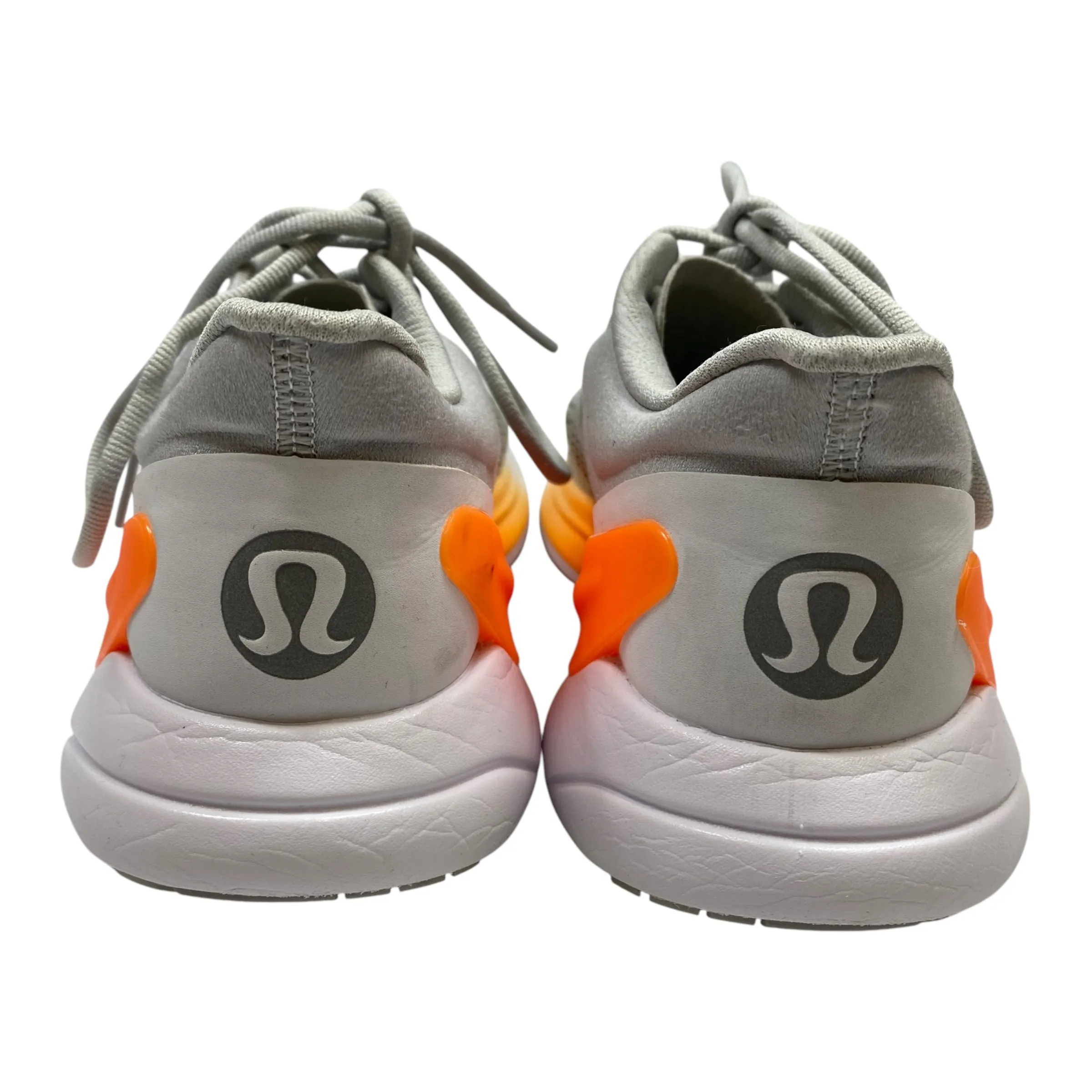 Shoes Athletic By Lululemon In Grey & Orange, Size: 7.5