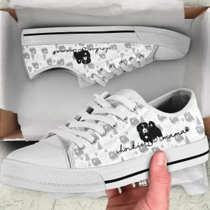 Shorkie Low Top Shoes - Dog Walking Shoes Men Women, Dog Printed Shoes, Canvas Shoes For Men, Women