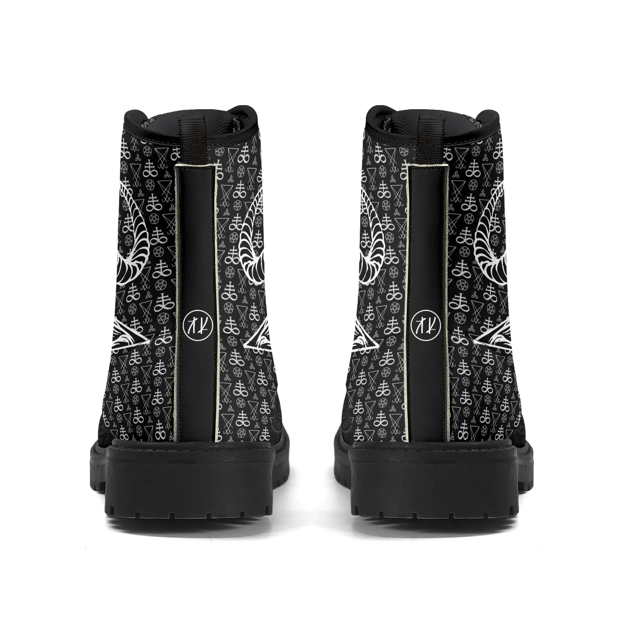 Sigil of Baphomet Mens Leather Boots