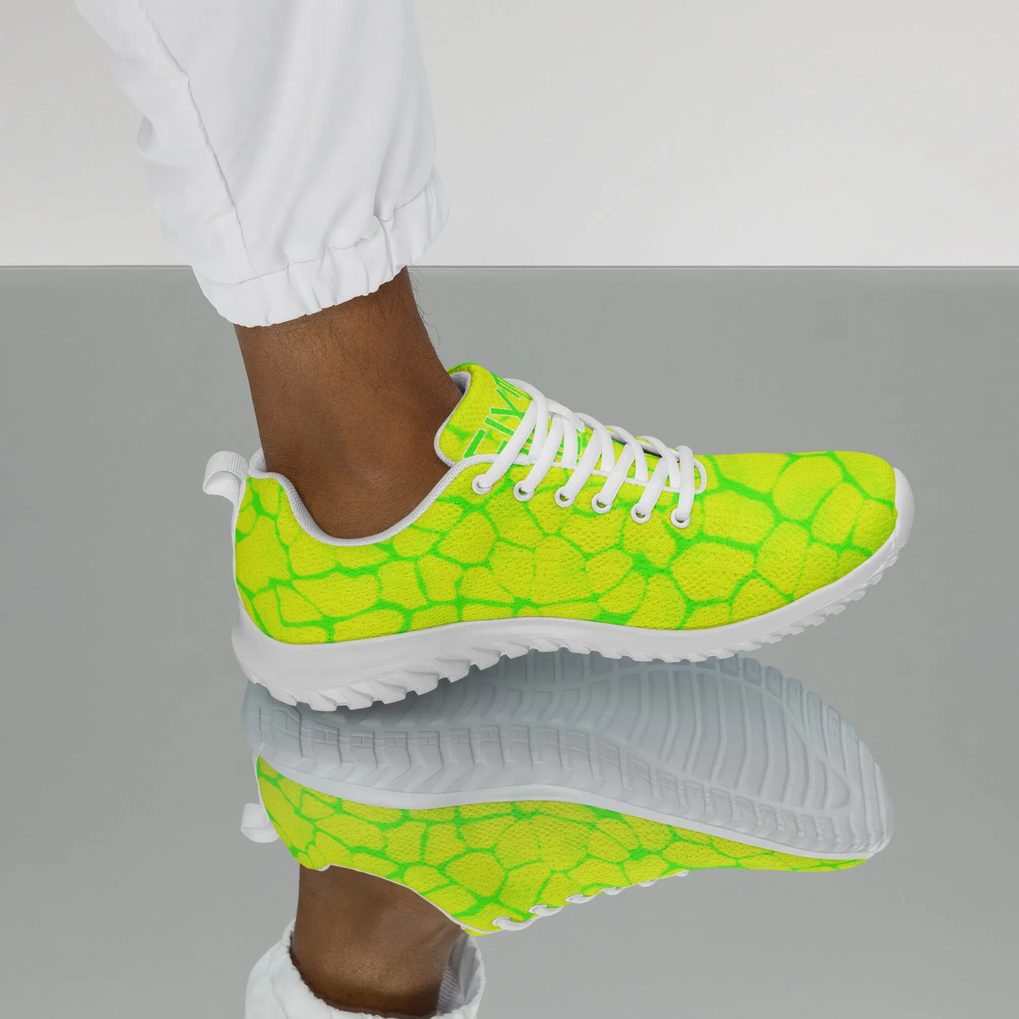 Sixty Eight 93 Logo Lime Green & White Boa Lemonade Lime Men's Athletic Shoes