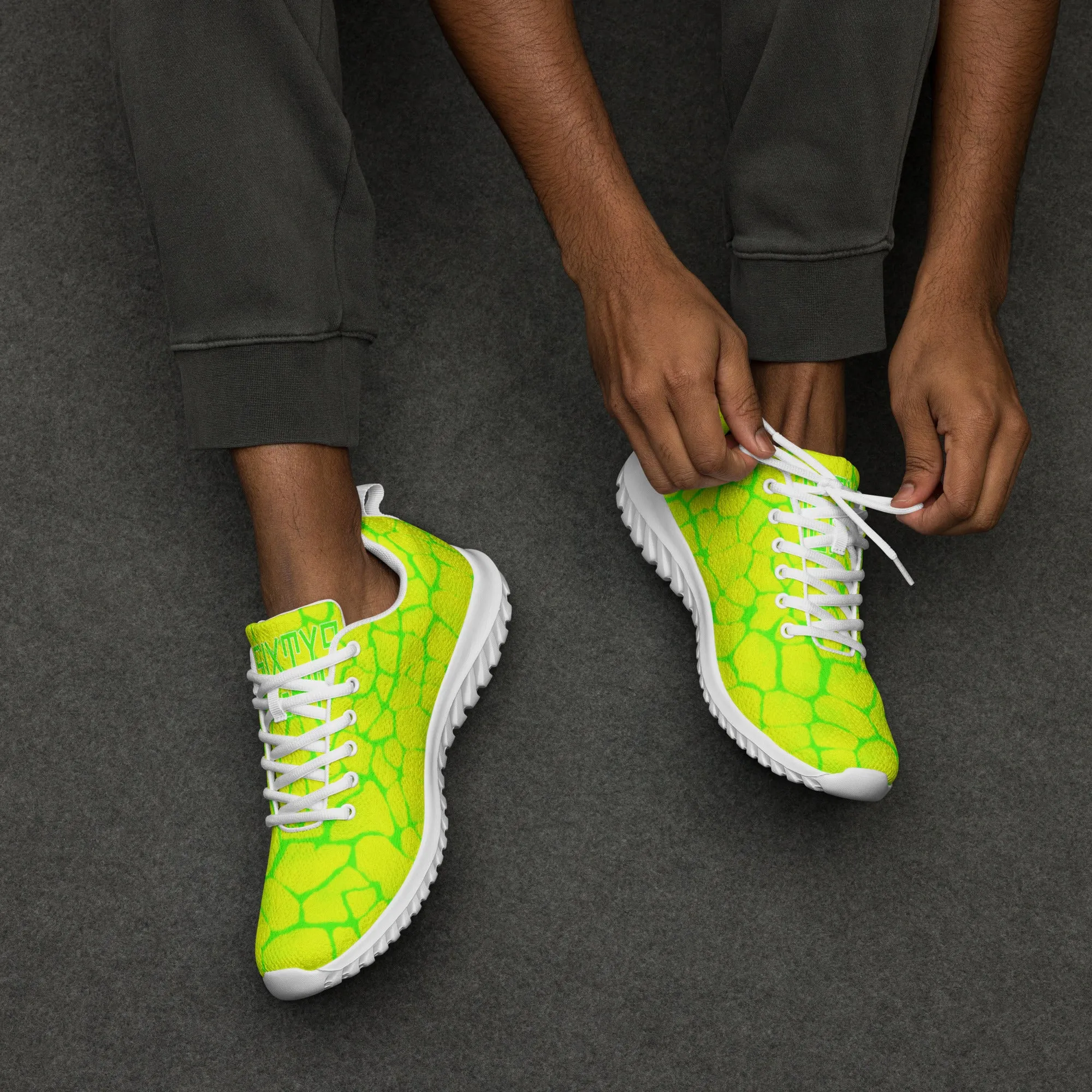 Sixty Eight 93 Logo Lime Green & White Boa Lemonade Lime Men's Athletic Shoes