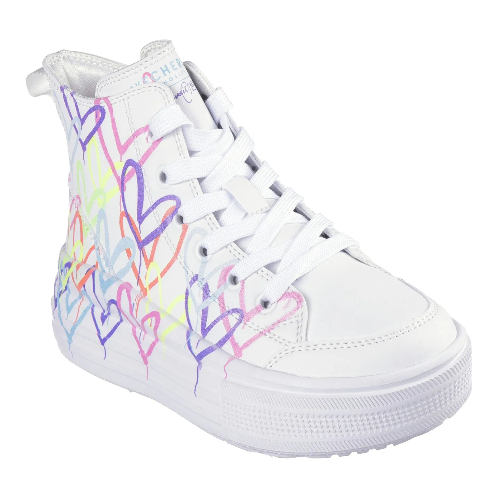 Skechers Girls Hyperlift White