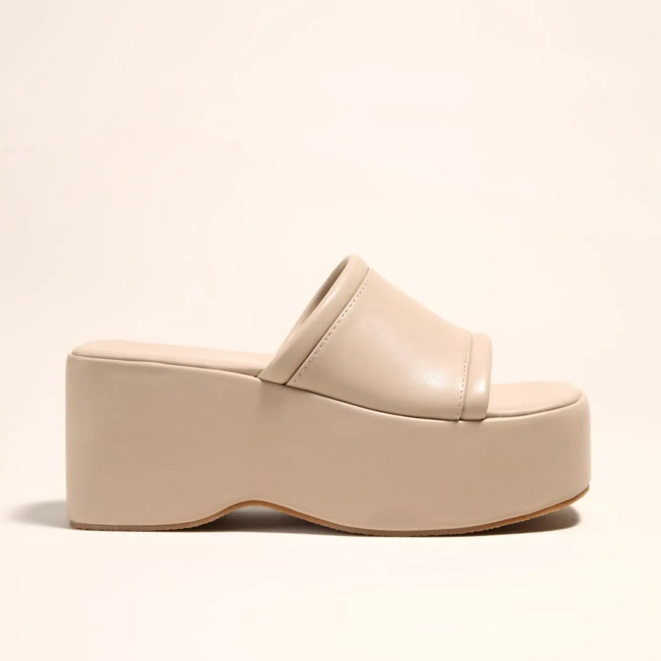 Solid Color Wedges Slippers