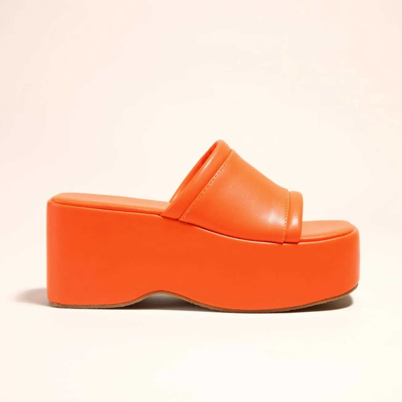 Solid Color Wedges Slippers