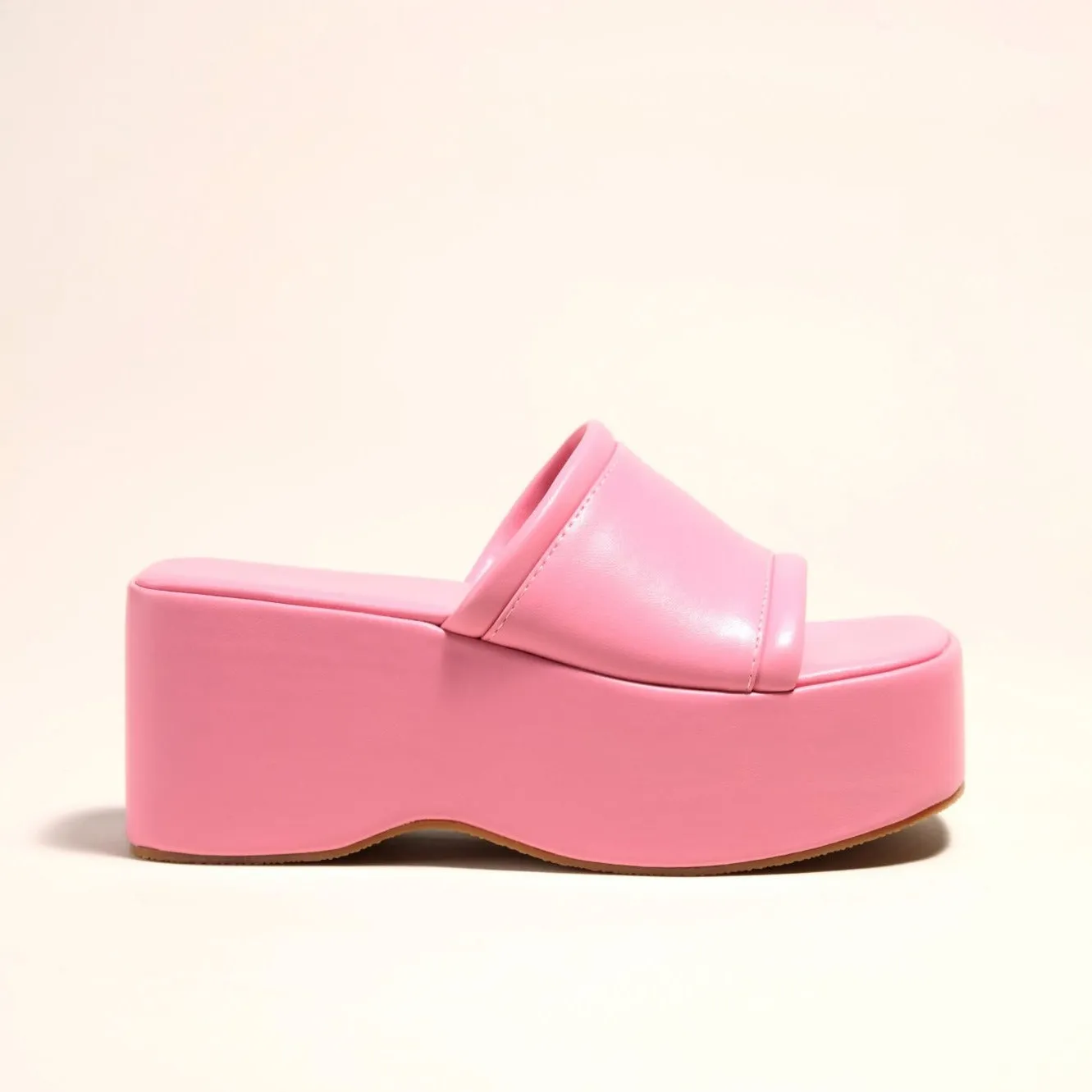 Solid Color Wedges Slippers