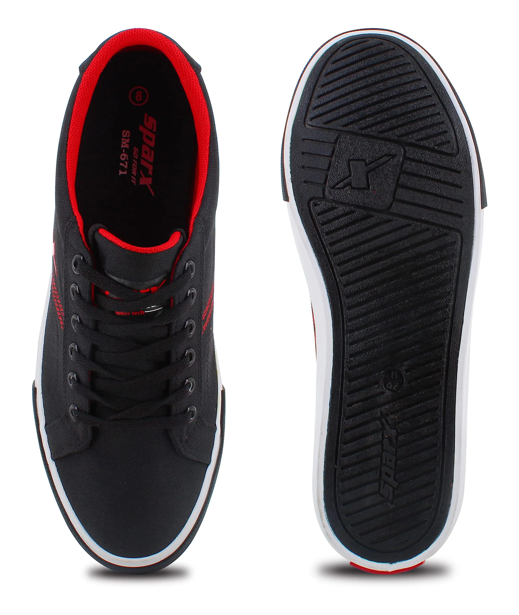 Sparx Men Black Red Casual Shoes