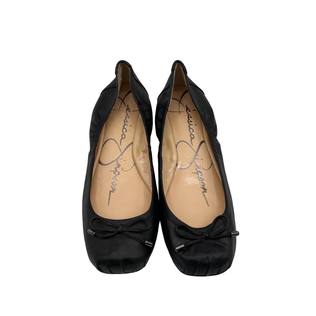 Square Toe Flats - String Bow