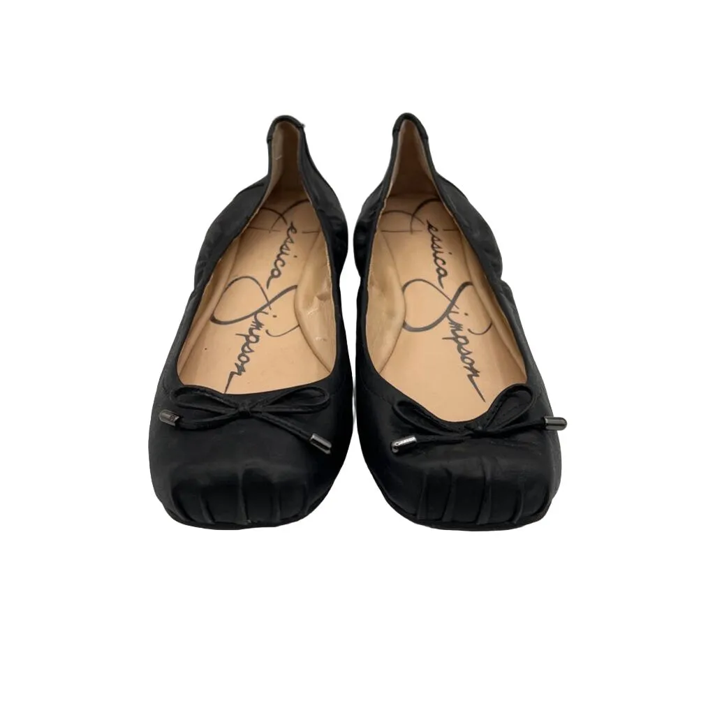 Square Toe Flats - String Bow