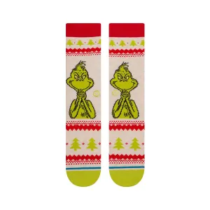 Stance Grinch Sweater Sock - Canvas