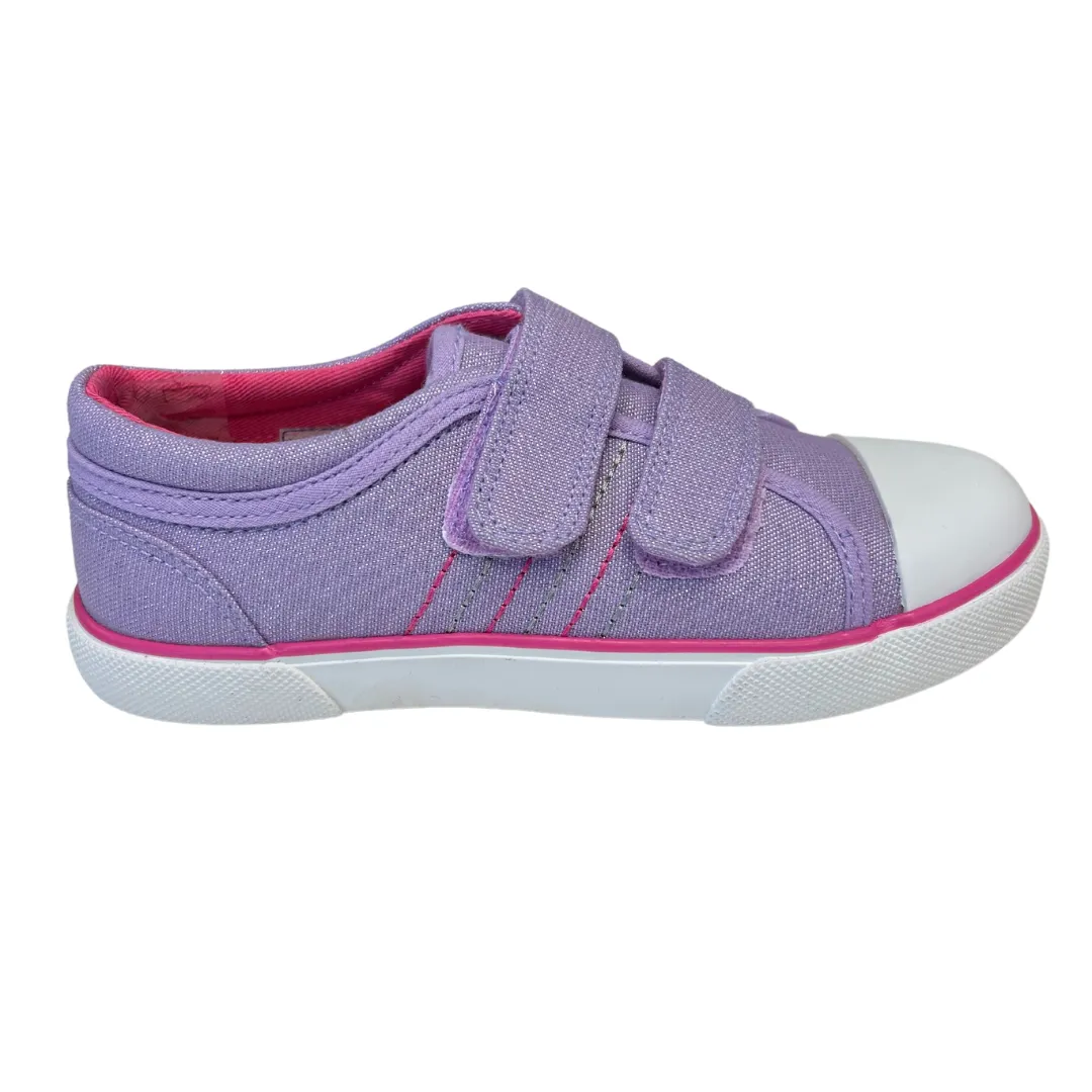 Start Rite Sandcastle Girls Lilac Glitter Canvas Shoe