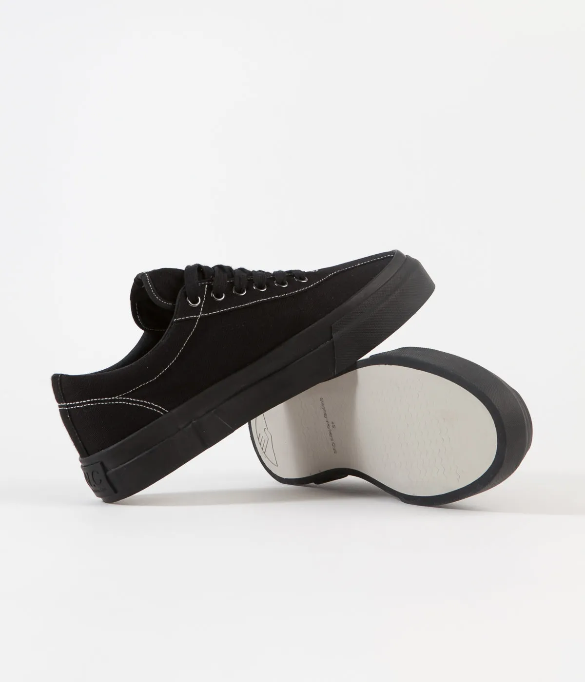 Stepney Workers Club Dellow Canvas Shoes - Matt Black