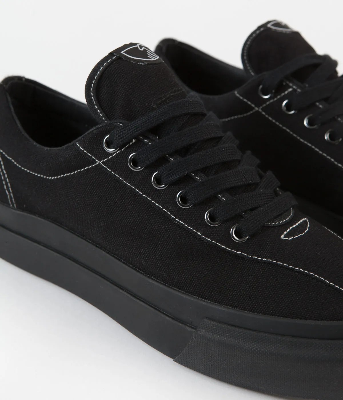 Stepney Workers Club Dellow Canvas Shoes - Matt Black