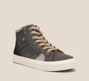 Taos Top Soul Sneaker in Graphite & White/Ecru