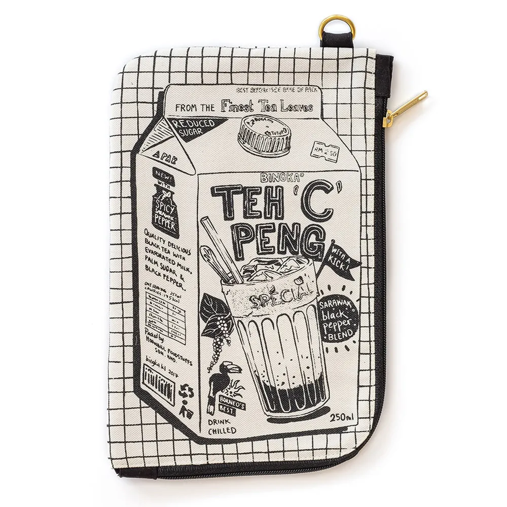 Teh C Peng Travel Pouch (black zipper)