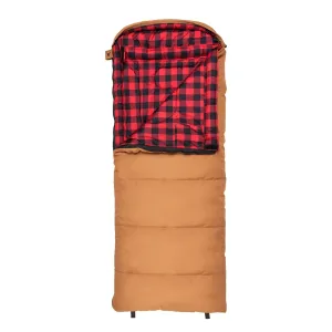 Teton Sports Li'l Bridger -18˚c/0˚f Canvas Sleeping Bag for Kids in Pecan and Fox