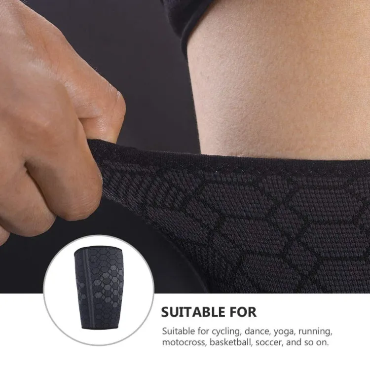 Thigh Protection Compression Bandage High Elastic Knitted Nylon Sports Protective Gear, Size: S