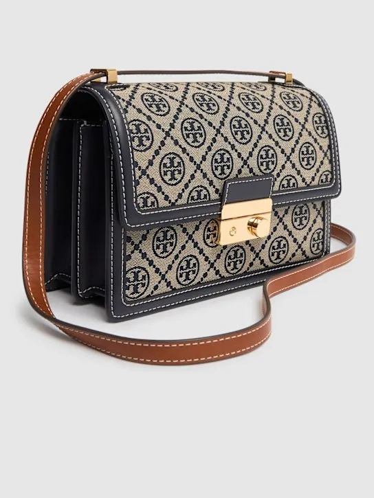 Tory Burch   T Monogram canvas shoulder bag 