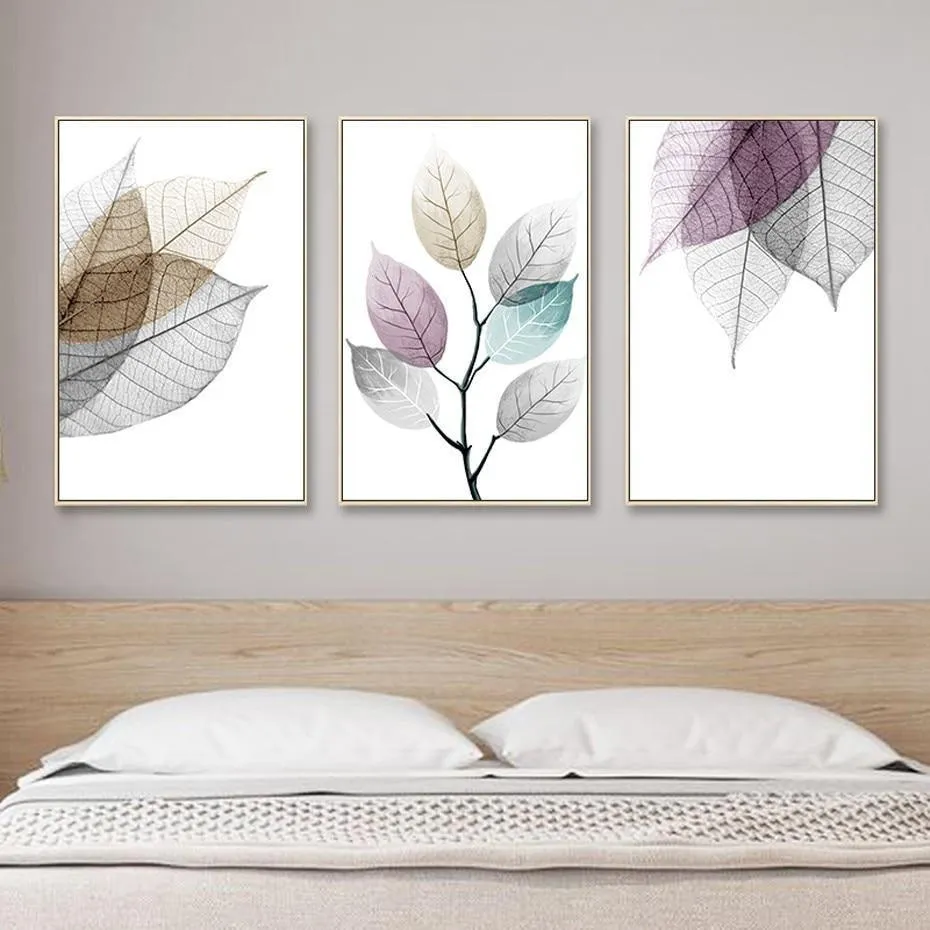 Transparent Leaf Wall Art Prints