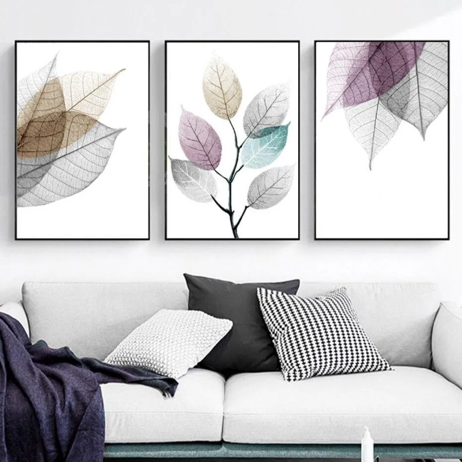 Transparent Leaf Wall Art Prints