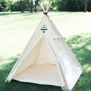 Tribal Teepee, Four Sizes, Canvas Kids Tent, Childrens Play Tepee Playhouse, Includes Window