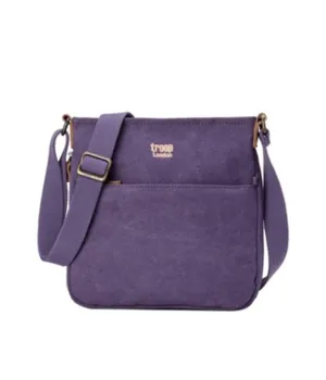 Troop London Classic Small Zip Top Shoulder Bag - Purple