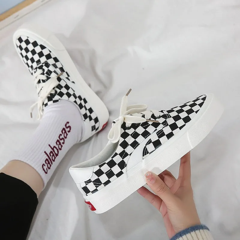 Unique Stitching Vintage Street Snap Canvas Shoes