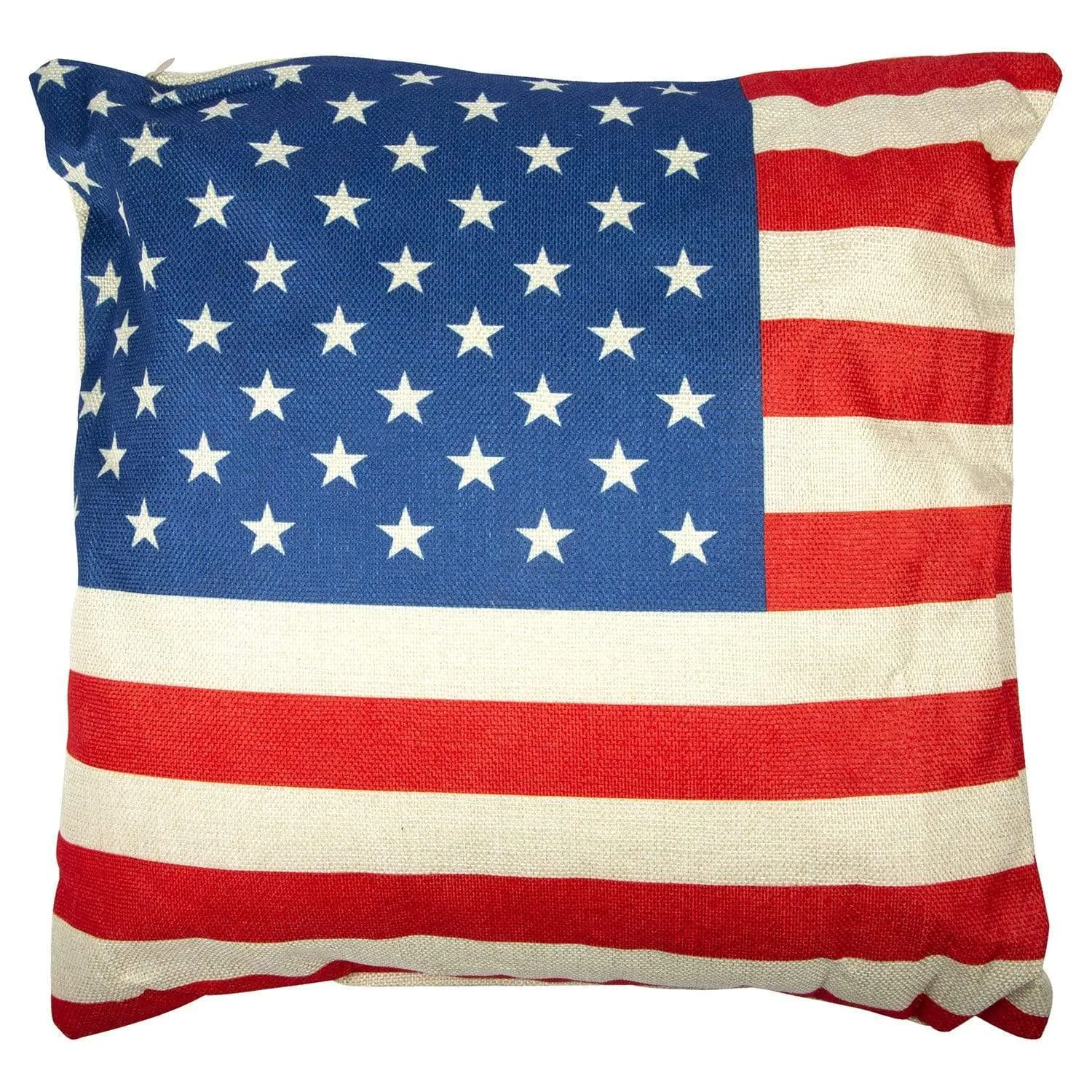 US Flag Canvas Cushion - 45cm