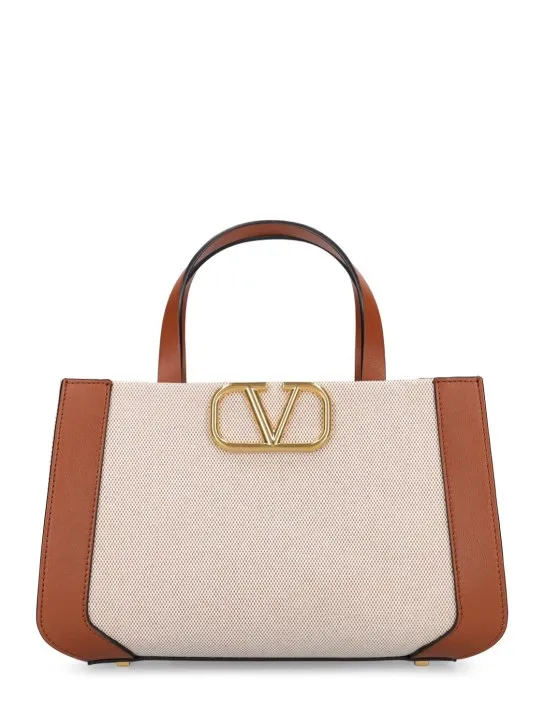 Valentino Garavani   Vlogo Signature small canvas tote bag 