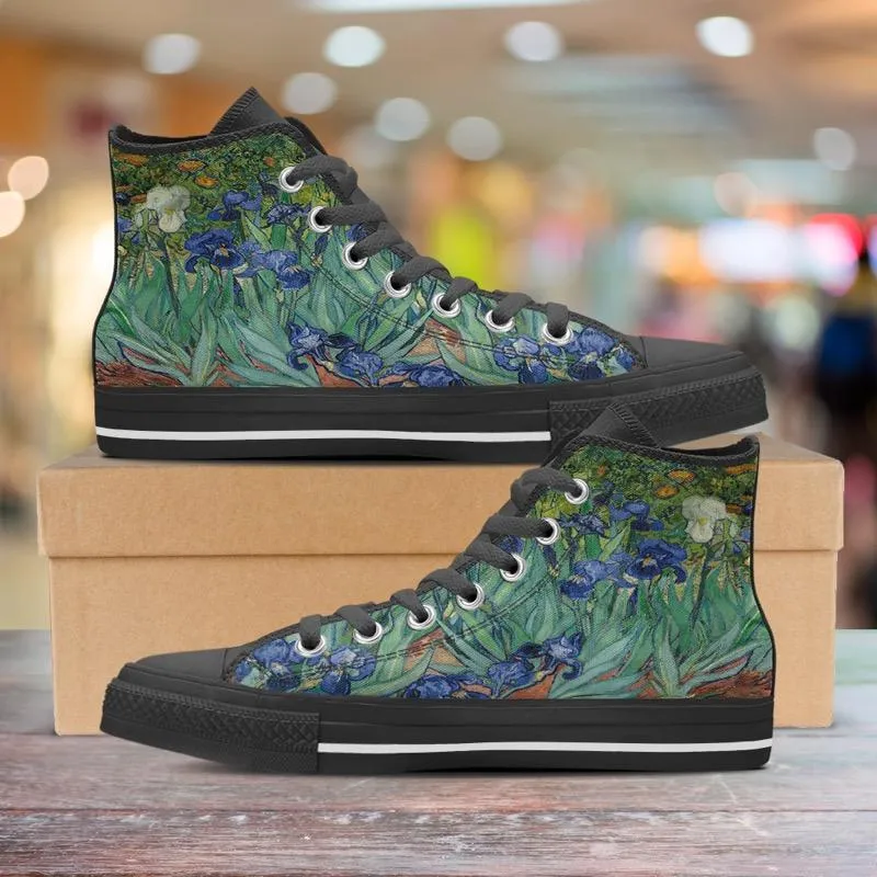 van Gogh's Irises High Tops Women's Shoes