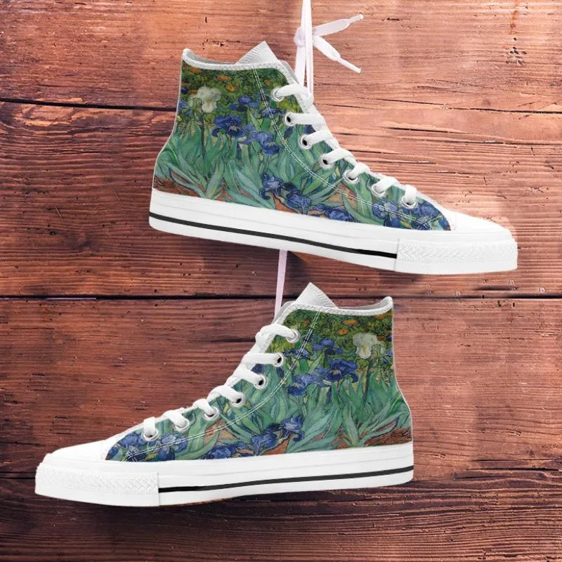 van Gogh's Irises High Tops Women's Shoes