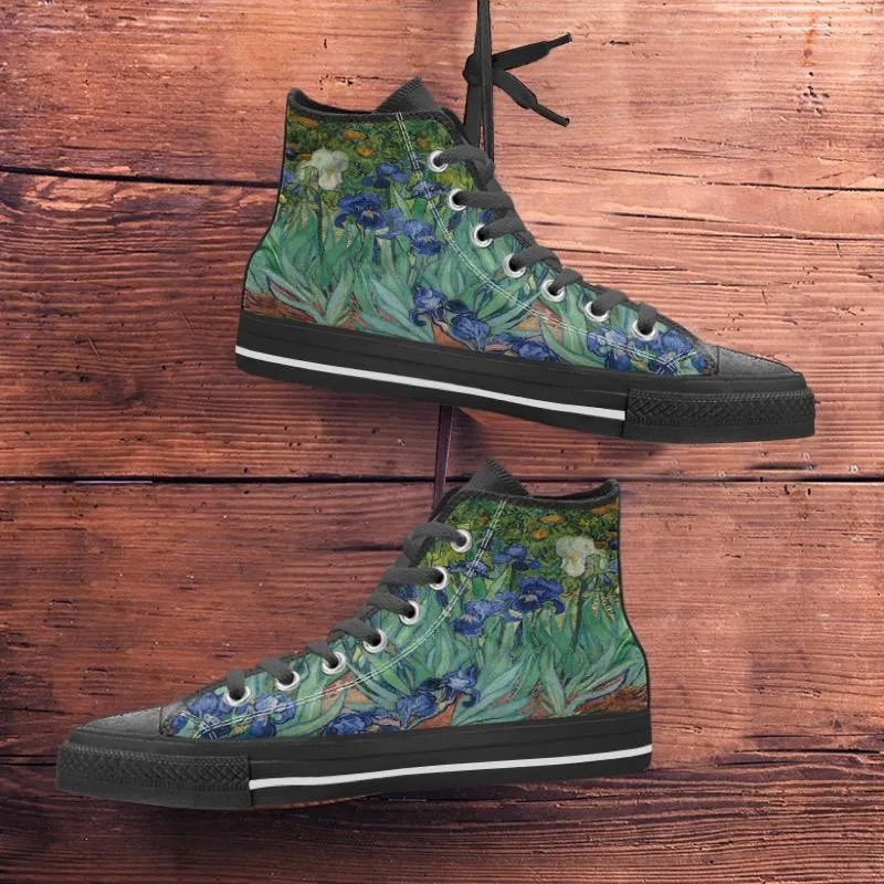 van Gogh's Irises High Tops Women's Shoes